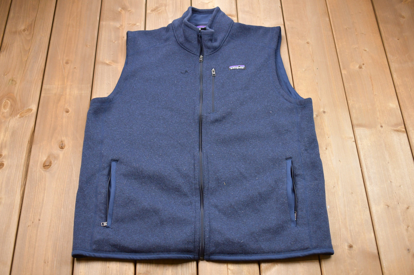 Vintage 1990s Patagonia Full Zip Fleece Sweater Vest / Sportswear / 90s Fleece Vest / Streetwear / Athleisure / Hiking / 90s Patagonia