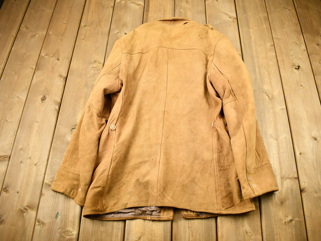 Vintage 1950s Hercules By Sears Buck Skin Suede Leather Jacket