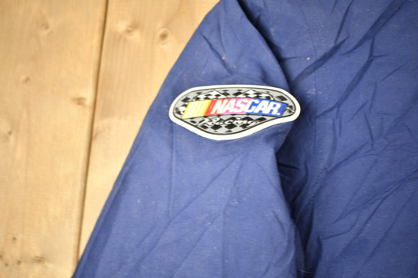 Vintage 1990s Mark Martin Nascar Racing Windbreaker Bomber Jacket / Chase Authentics / Sportswear / Automotive Apparel / Patchwork