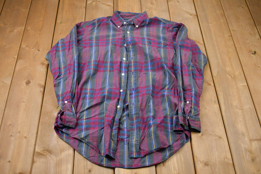 Vintage 1990s Ralph Lauren Plaid Button Up Shirt