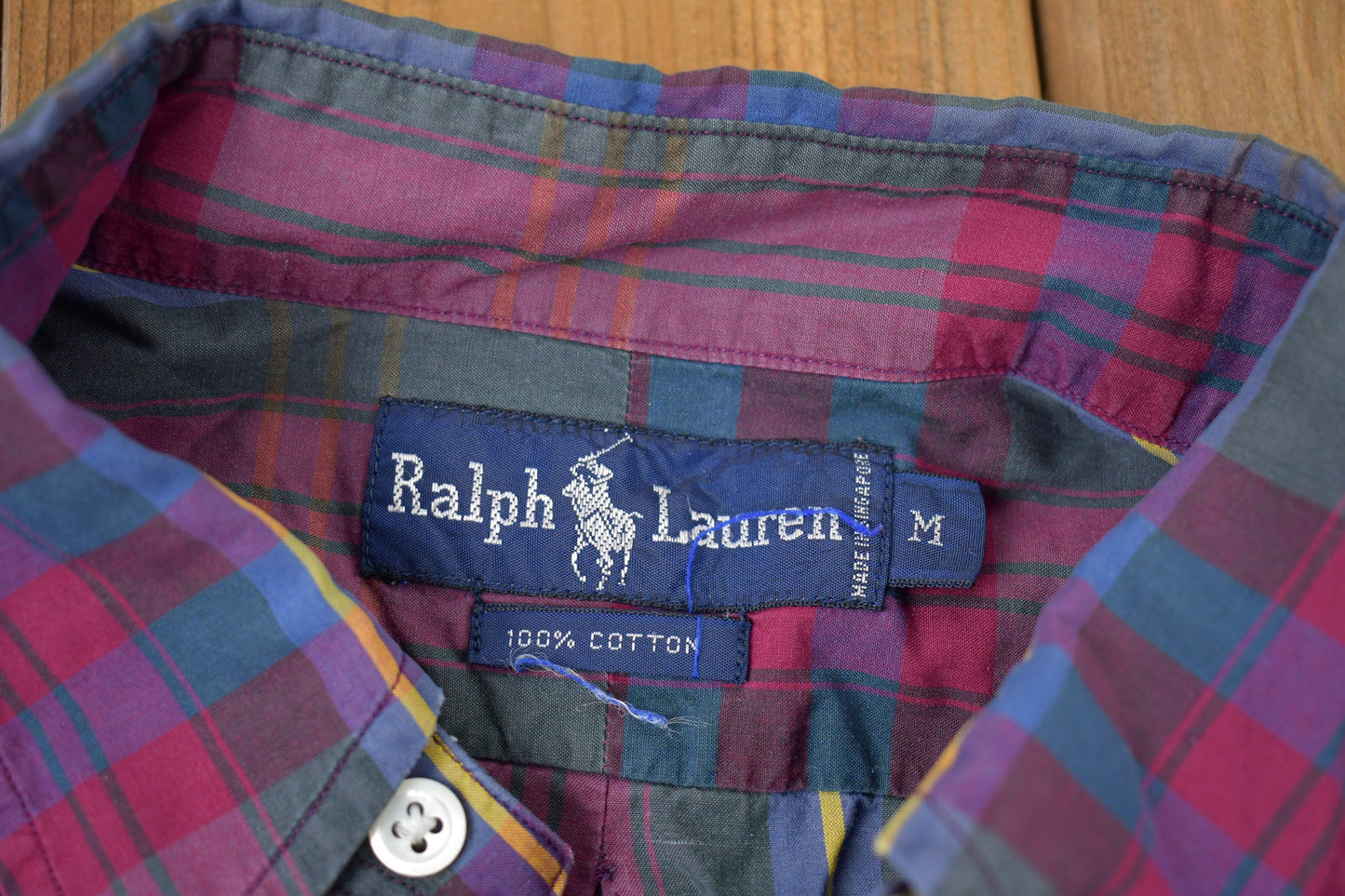 Vintage 1990s Ralph Lauren Plaid Button Up Shirt