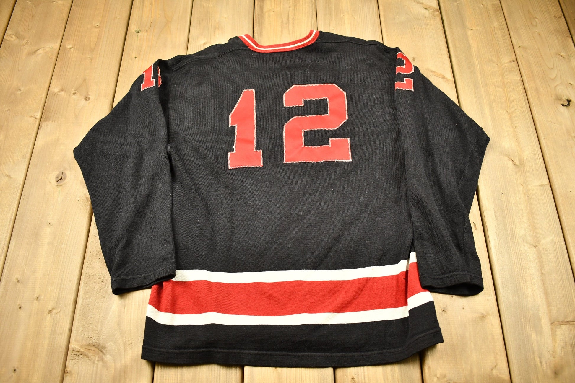 Vintage 1970s Holiday Hockey Clinic Jersey