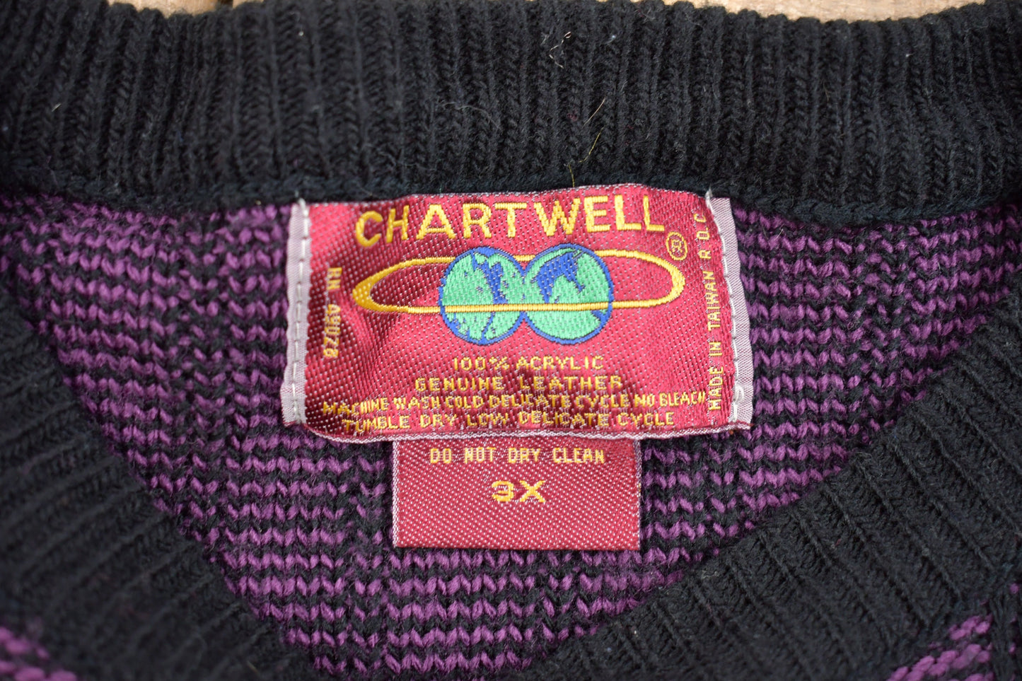 Vintage 1980s Chartwell Abstract Knitted Sweater