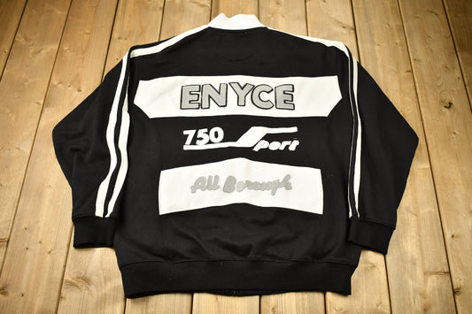 Vintage 1990s Enyce 750 Sport Full Zip Patchwork Sweatshirt