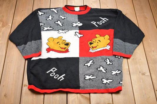 Vintage 1990s Disney Winnie The Pooh Knitted Sweater