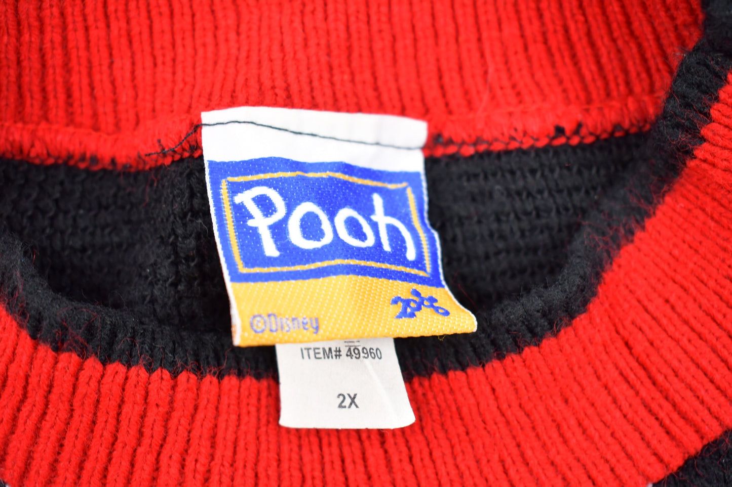 Vintage 1990s Disney Winnie The Pooh Knitted Sweater