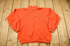 Vintage 1960s Blank Orange Raglan Mockneck Sweatshirt