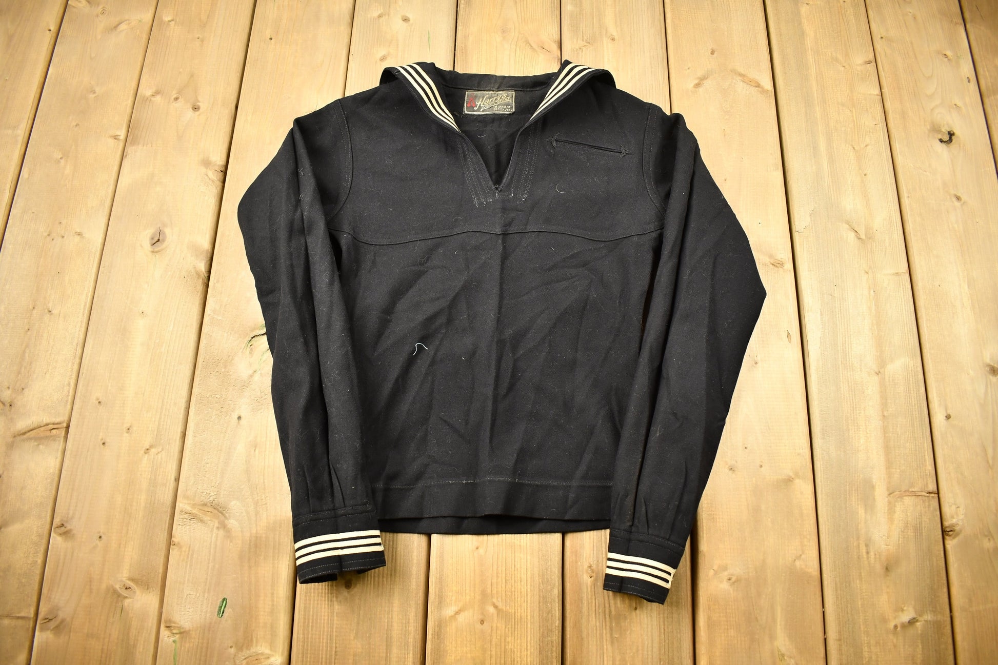 Vintage 1950s Sailor Shirt Sweater