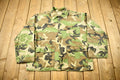 Vintage 1970s US Military Button Up Camo Shirt