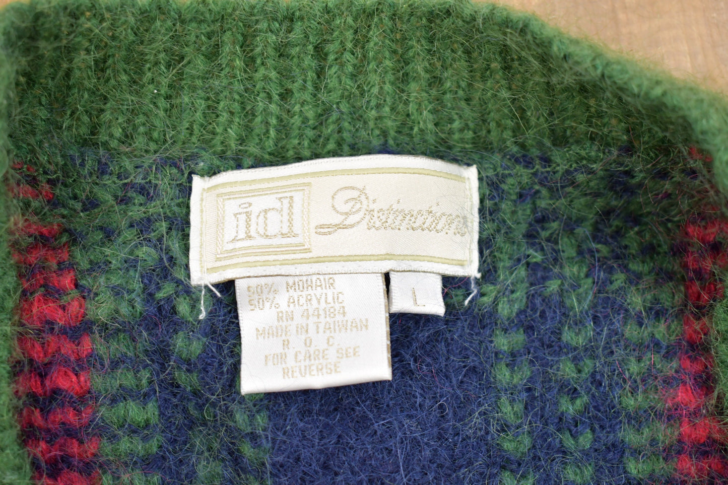 Vintage 1980s ID Distinction Mohair Sweater