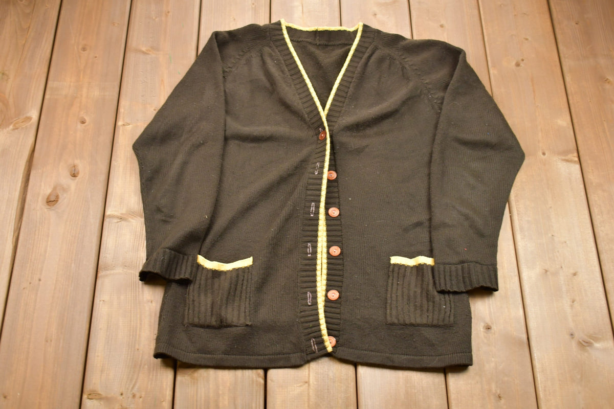 Vintage 1960s Knitted Cardigan Sweater