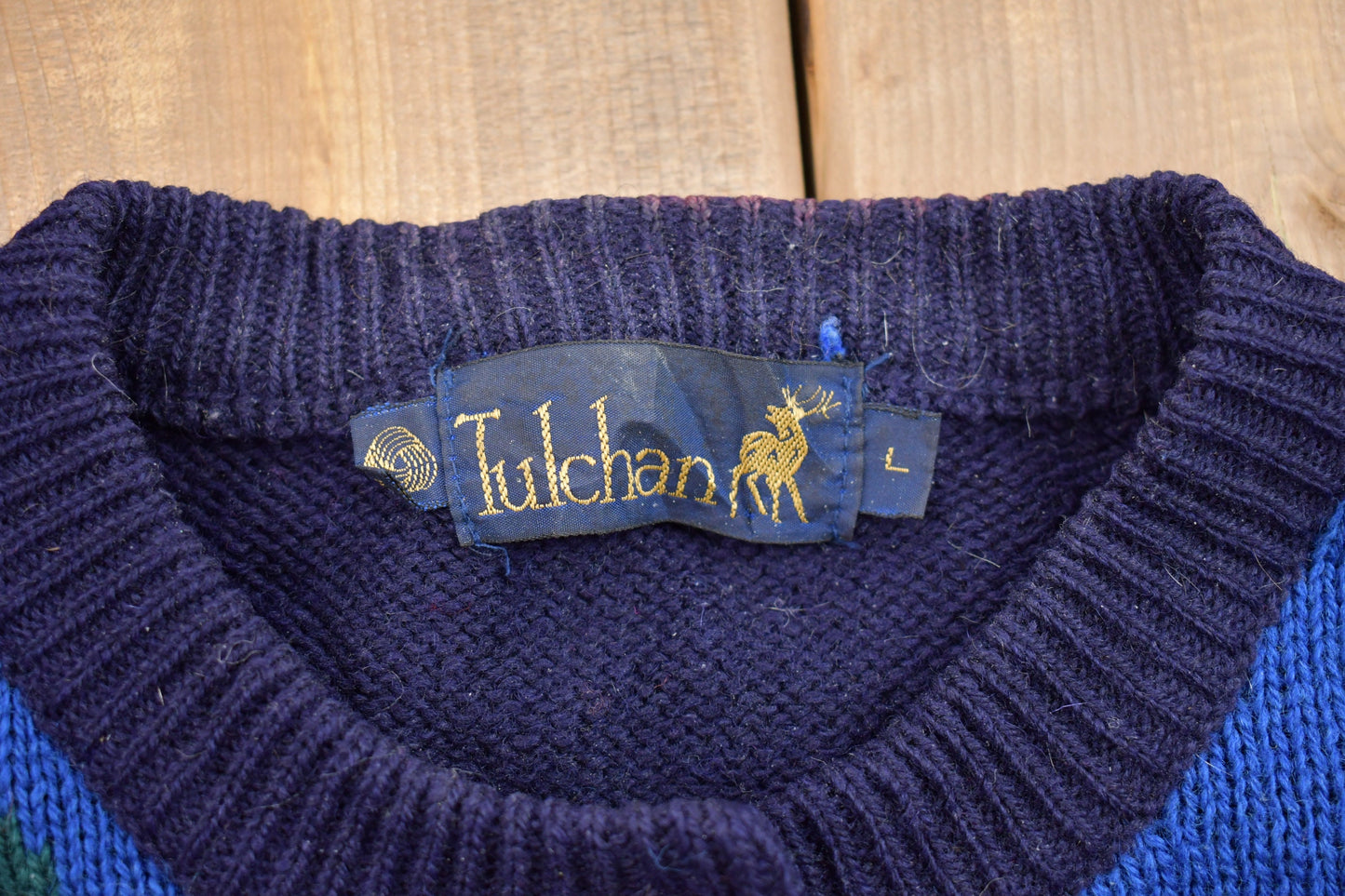 Vintage 1990s Tulchan Outdoors Graphic Knitted Sweater