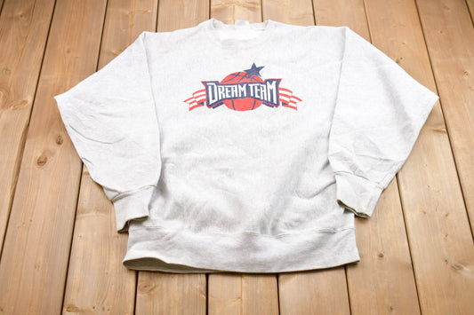 Vintage 1990s Santee Dream Team Graphic Crewneck Sweatshirt