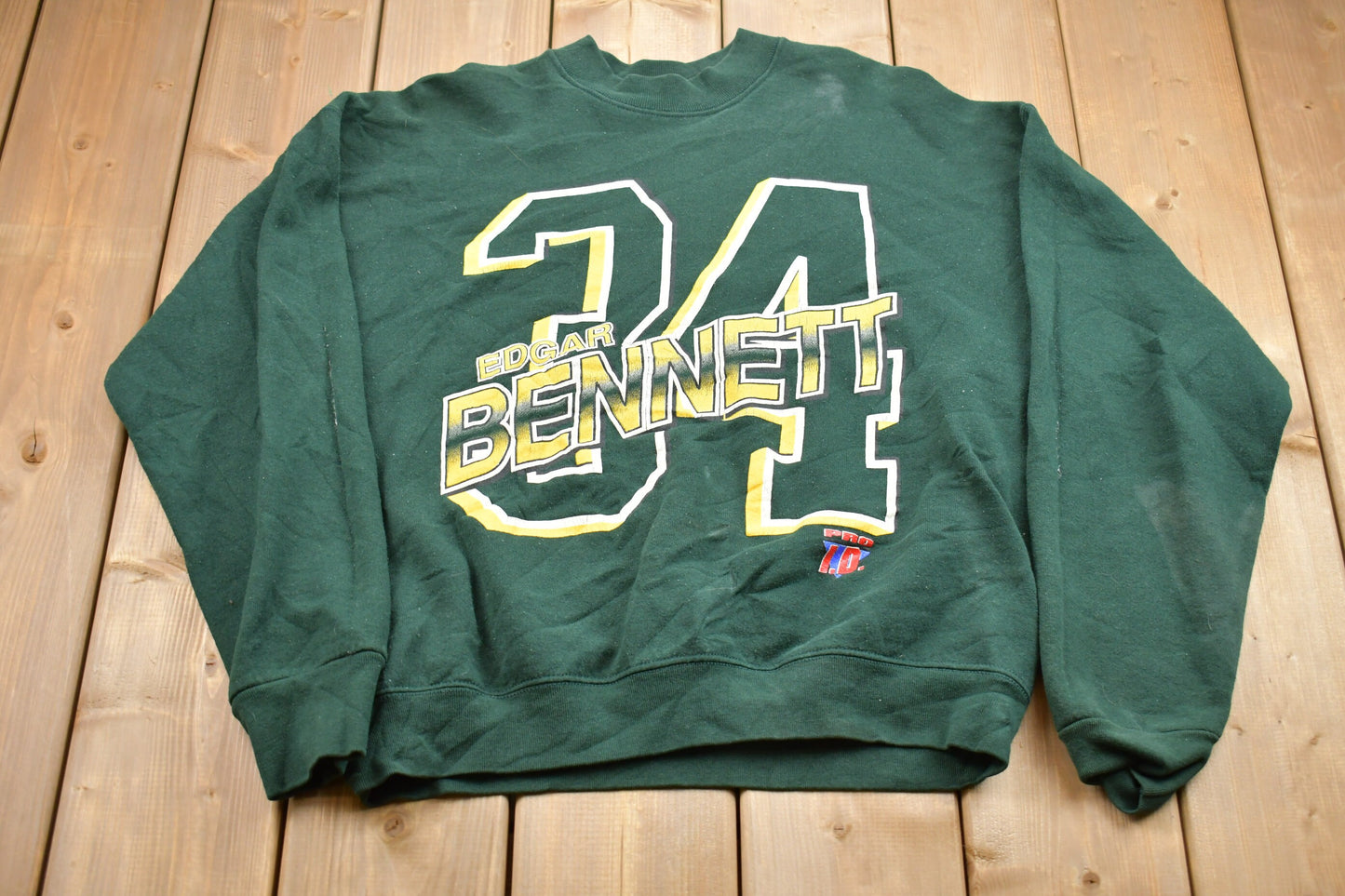 Vintage 1990s Edgar Bennet 34 Graphic Crewneck Sweatshirt