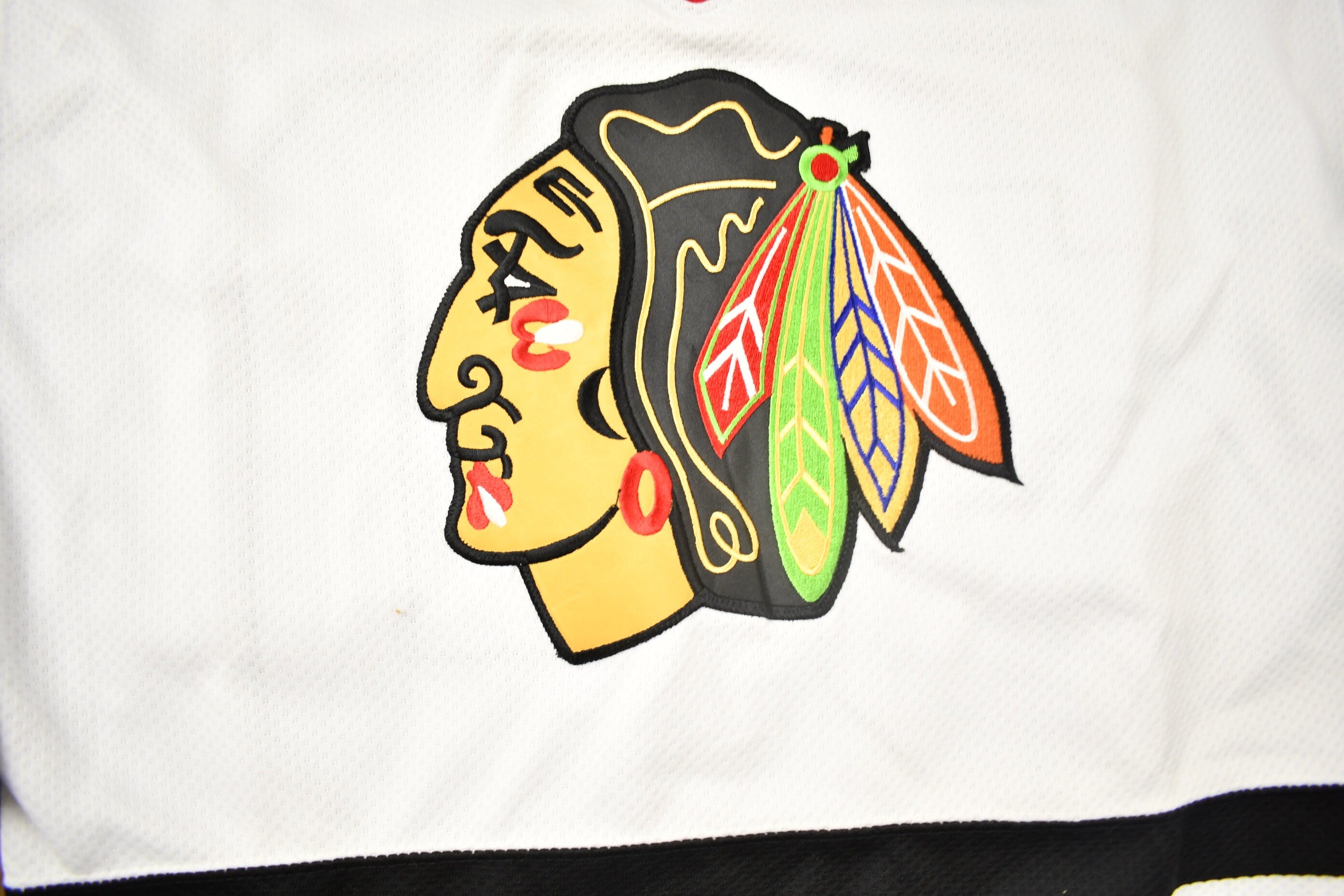 Vintage 1990s Ed Belfour Chicago Blackhawks Deadstock Starter NHL Hockey Jersey
