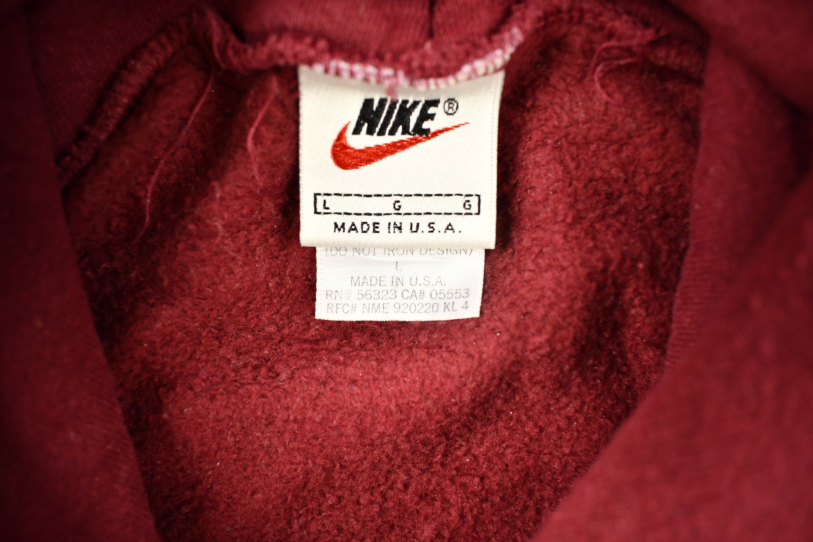 Vintage 1990s Nike Embroidered Logo Hoodie