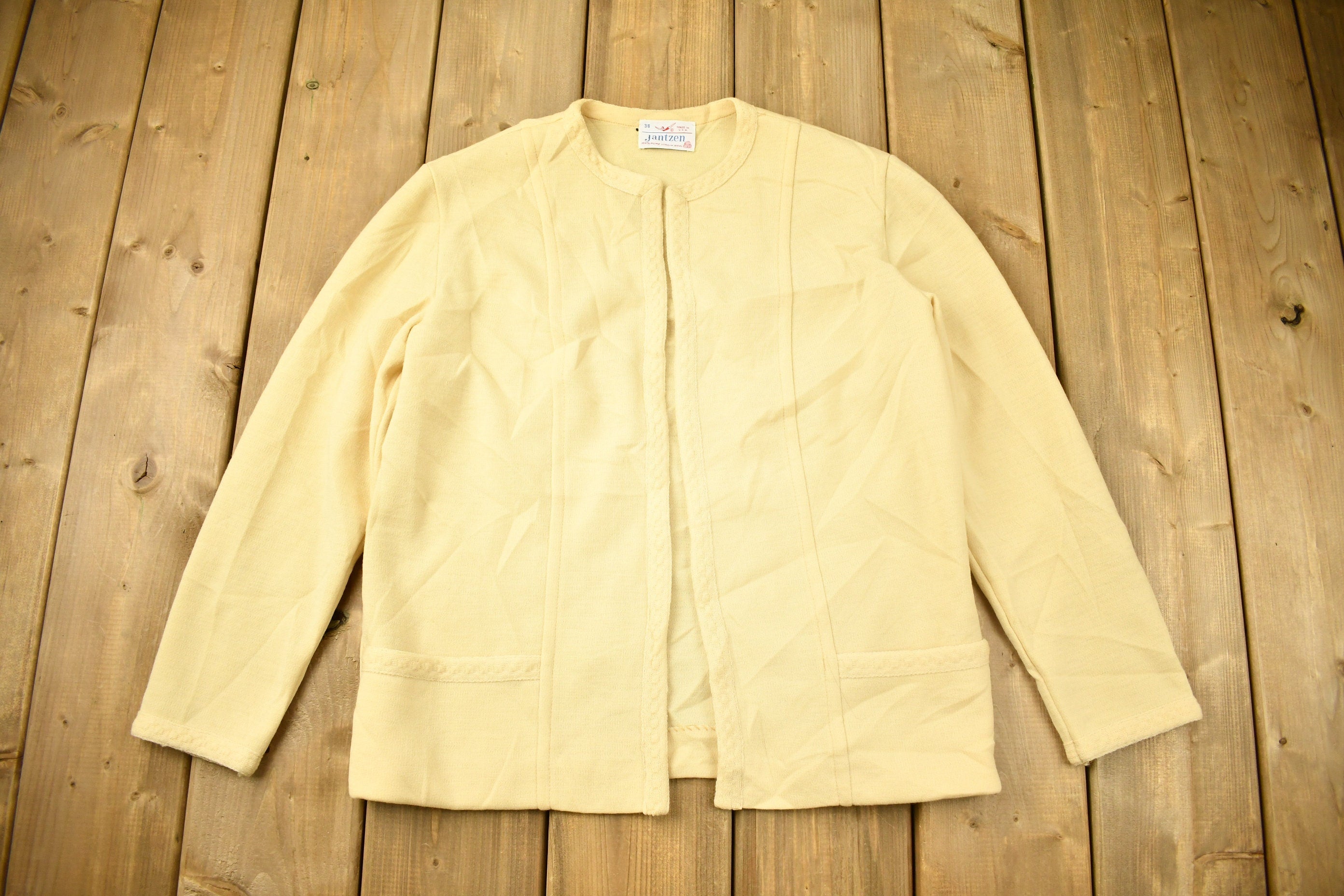 Vintage 1950s Jantzen Pure Wool Shall Cardigan Sweater