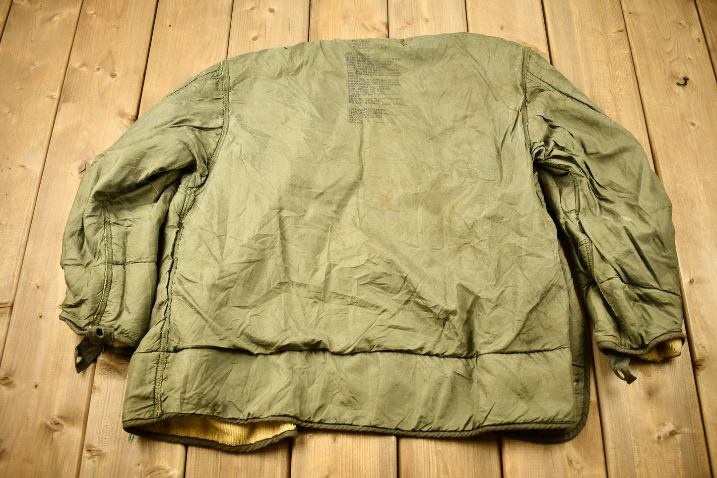 Vintage 1953 100% Wool Lining Authentic Military Jacket Liner