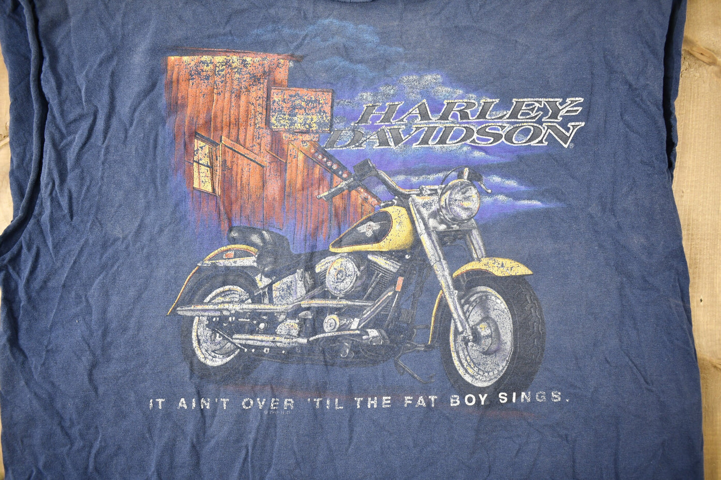 Vintage 1996 Harley Davidson Motorcycles Chico California T-Shirt / Single Stitch / Made In USA / 90s Graphic / Biker / Distressed