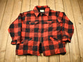 Vintage 1950s Melton Outer-Wear Buffalo Plaid Wool Hunting Jacket