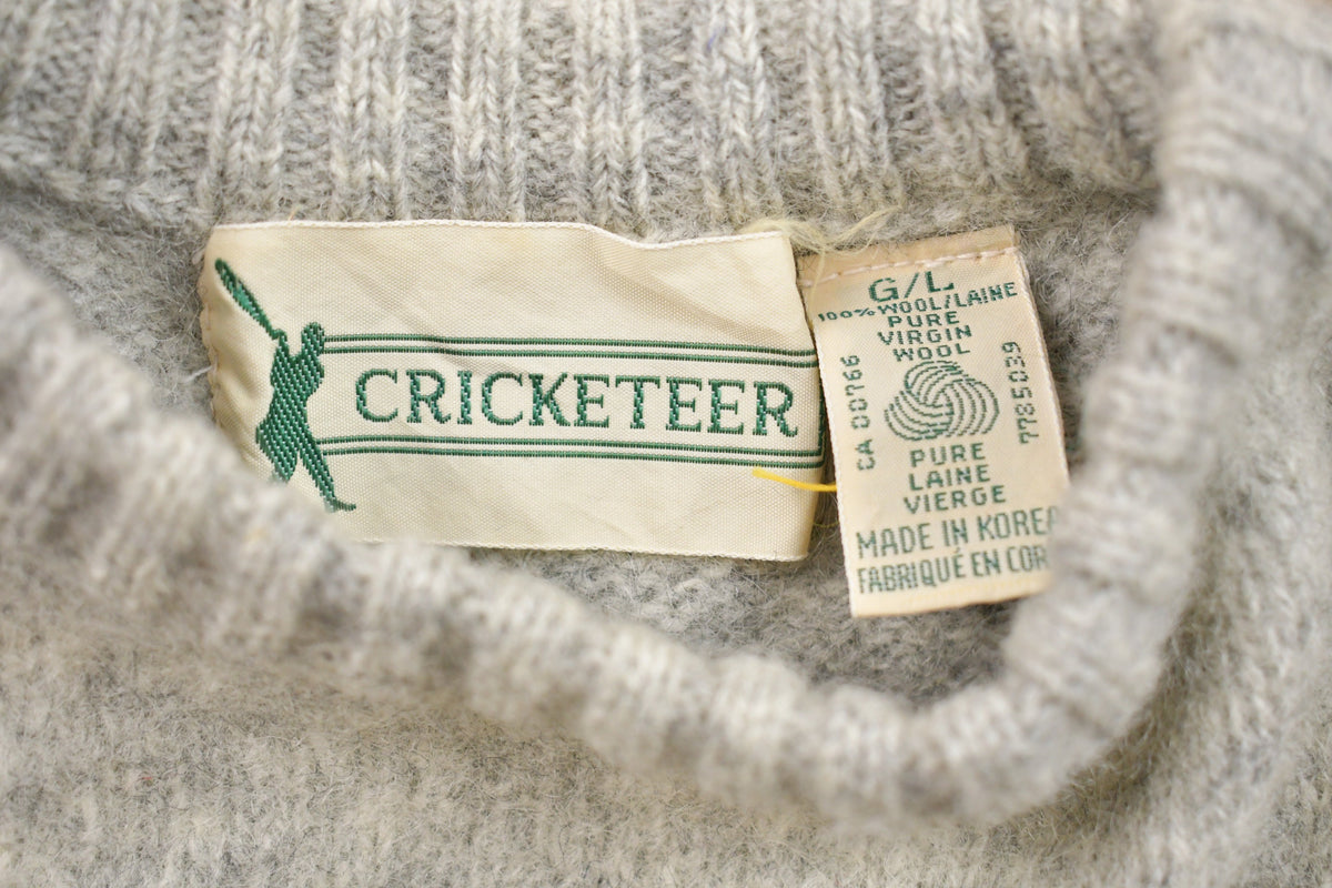 Vintage 100% Wool Knitted Cricketeer Sweater