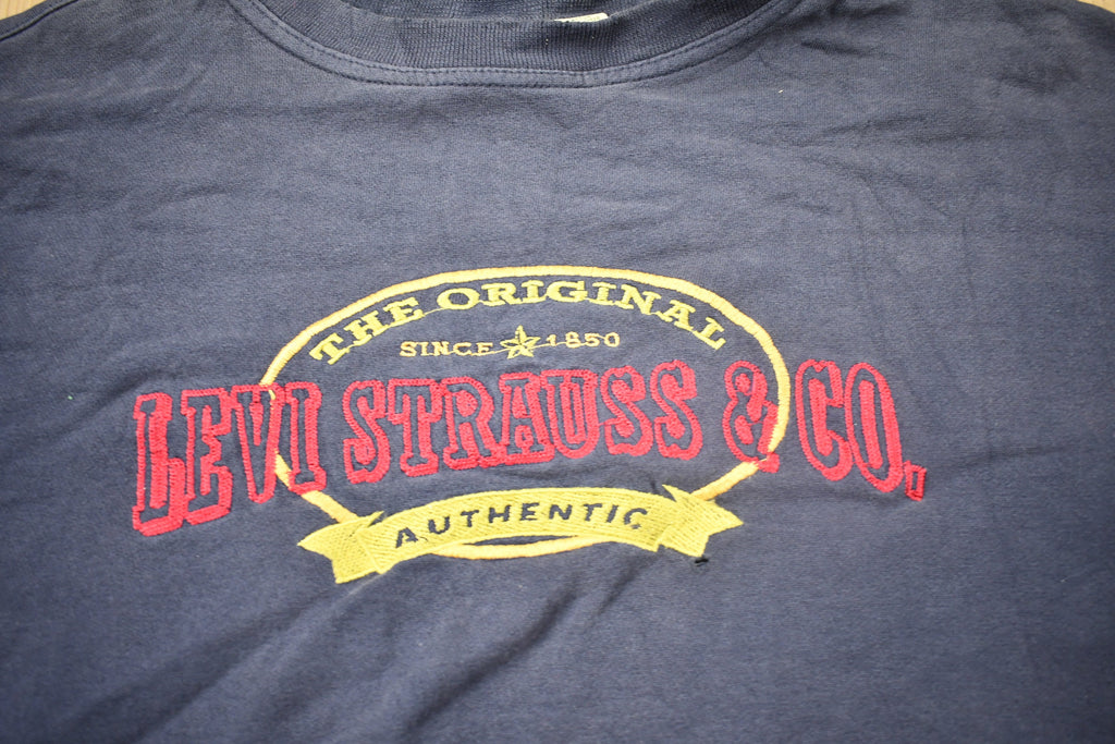 Vintage 1990s Levi's Women's Embroidered Crewneck Sweatshirt