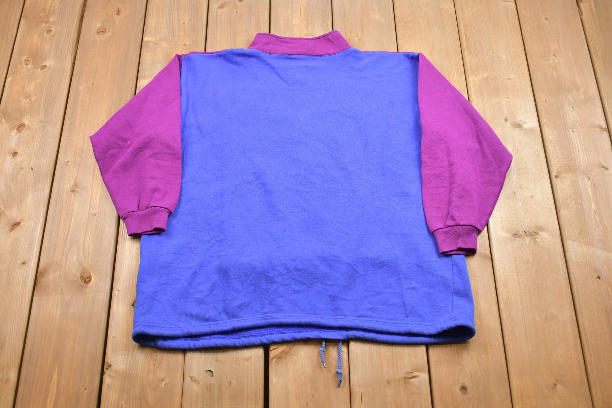 Vintage 1990s Cynthia J Floral Design Quarter Zip Sweatshirt