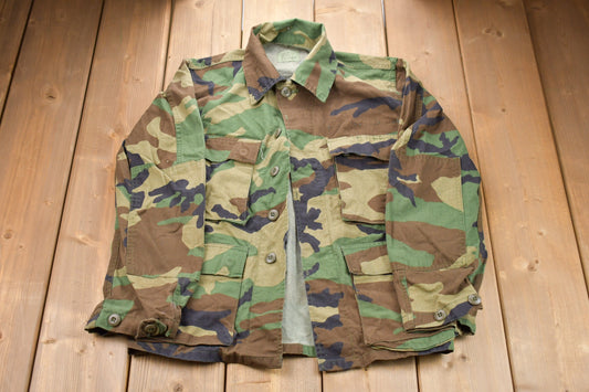 Vintage 2001 US Military Shirt / Button Up Jacket / US Army Green / Vintage Army / Streetwear Fashion / Army Jacket / Camo Jacket