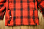 Vintage 1950s Buffalo Plaid Wool Hunting Jacket