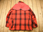 Vintage 1950s Buffalo Plaid Wool Hunting Jacket