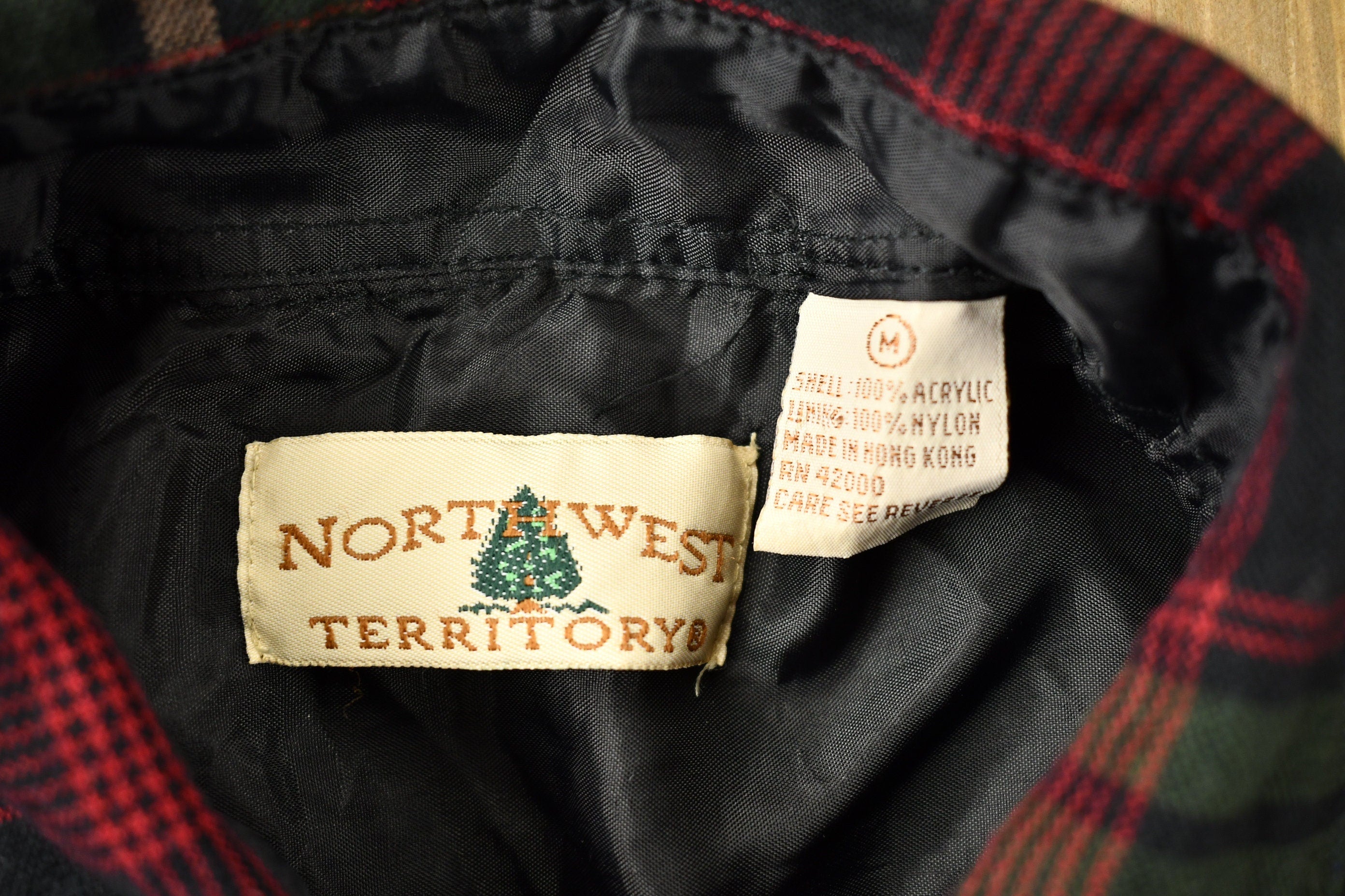 Vintage 1980s Northwest Territory Button Up Plaid Shirt