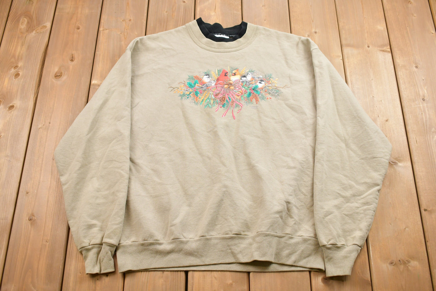 Vintage 1990s  Birds Nest Crewneck / 90s Crewneck / Nature / Animals / Vintage Sweatshirt / American Streetwear / Pullover Sweatshirt