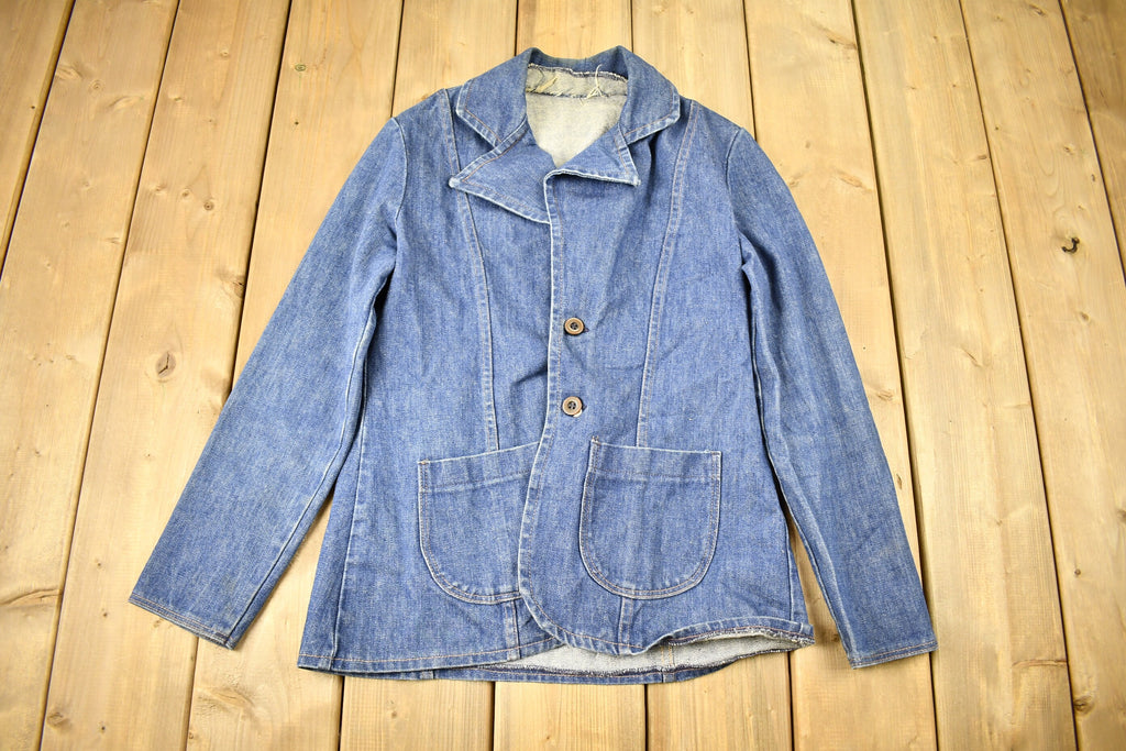 Vintage 1970s Button Up Denim Jean Jacket