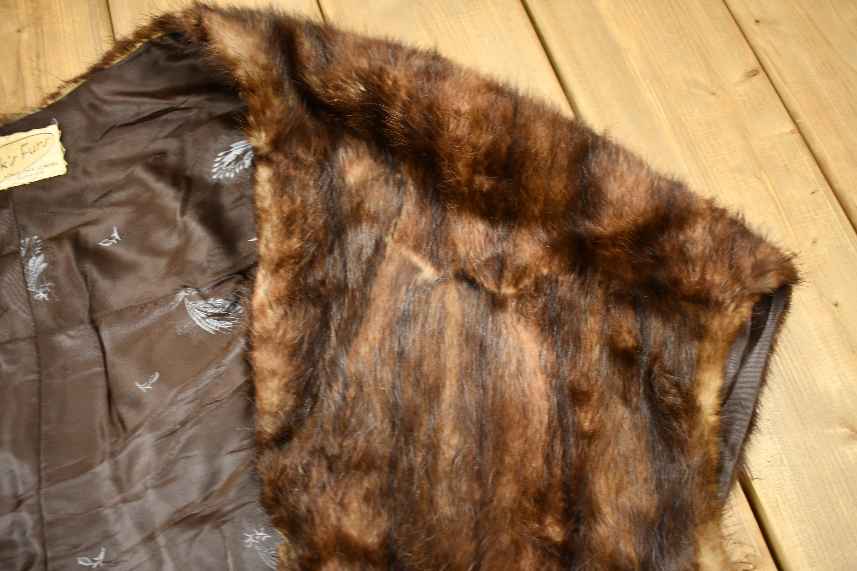 Vintage 1950s Book's Fur Mink Fur Stole