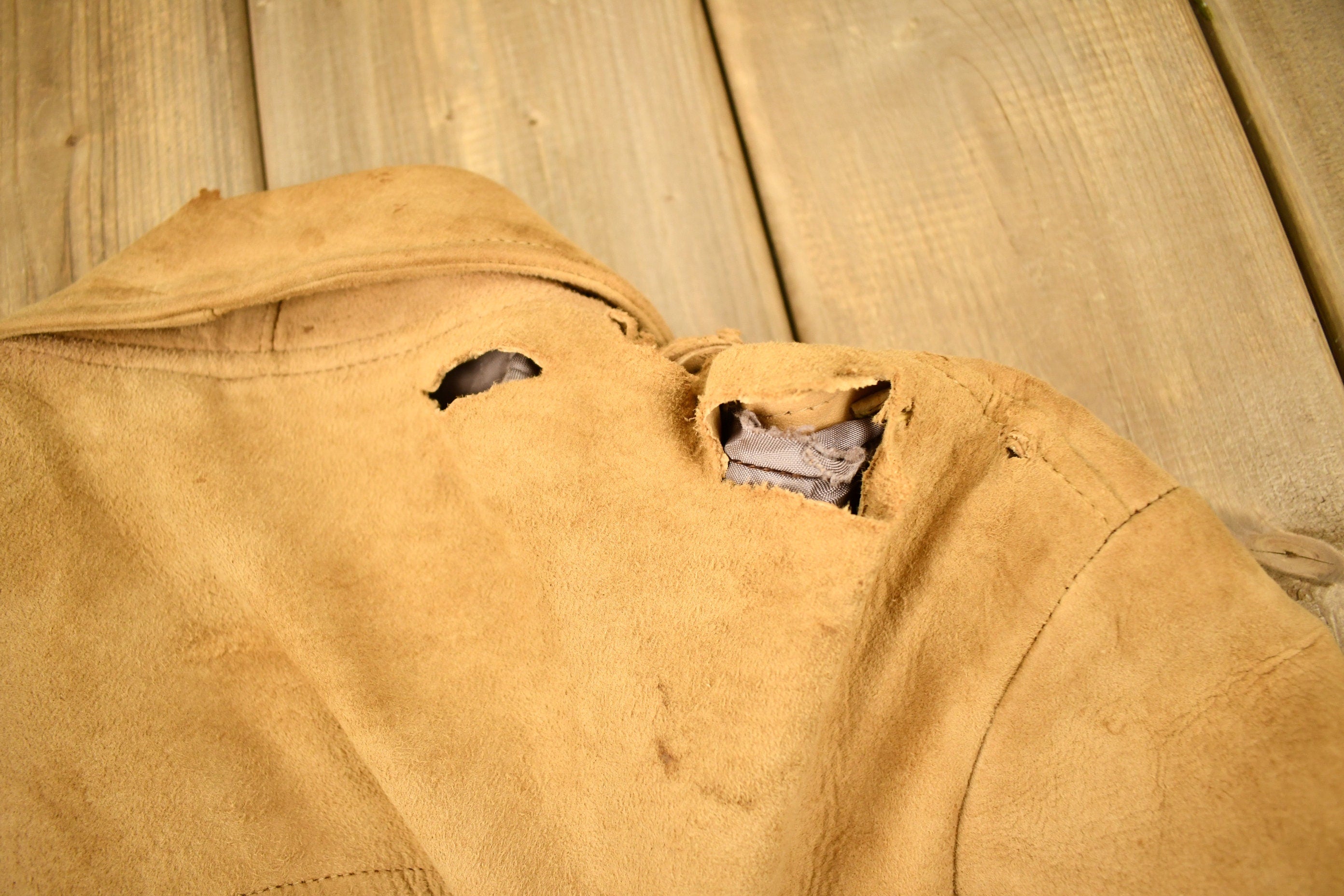 Vintage 1950s Hercules By Sears Buck Skin Suede Leather Jacket