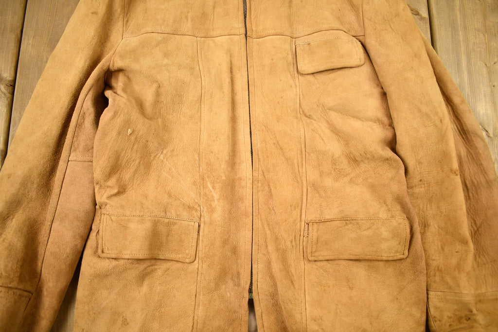 Vintage 1950s Hercules By Sears Buck Skin Suede Leather Jacket