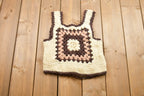 Vintage 1960s Hand Knitted Tank Top