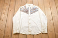 Vintage 1960s Stained Glass Button Up Shirt