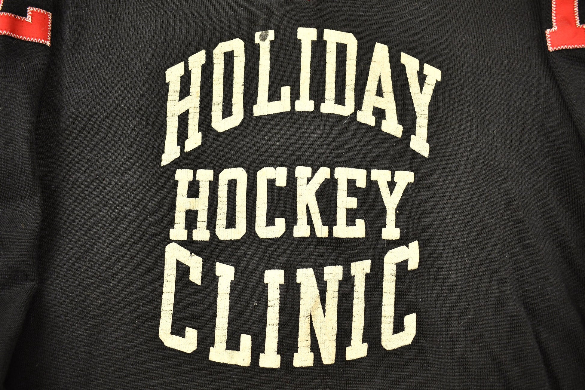 Vintage 1970s Holiday Hockey Clinic Jersey