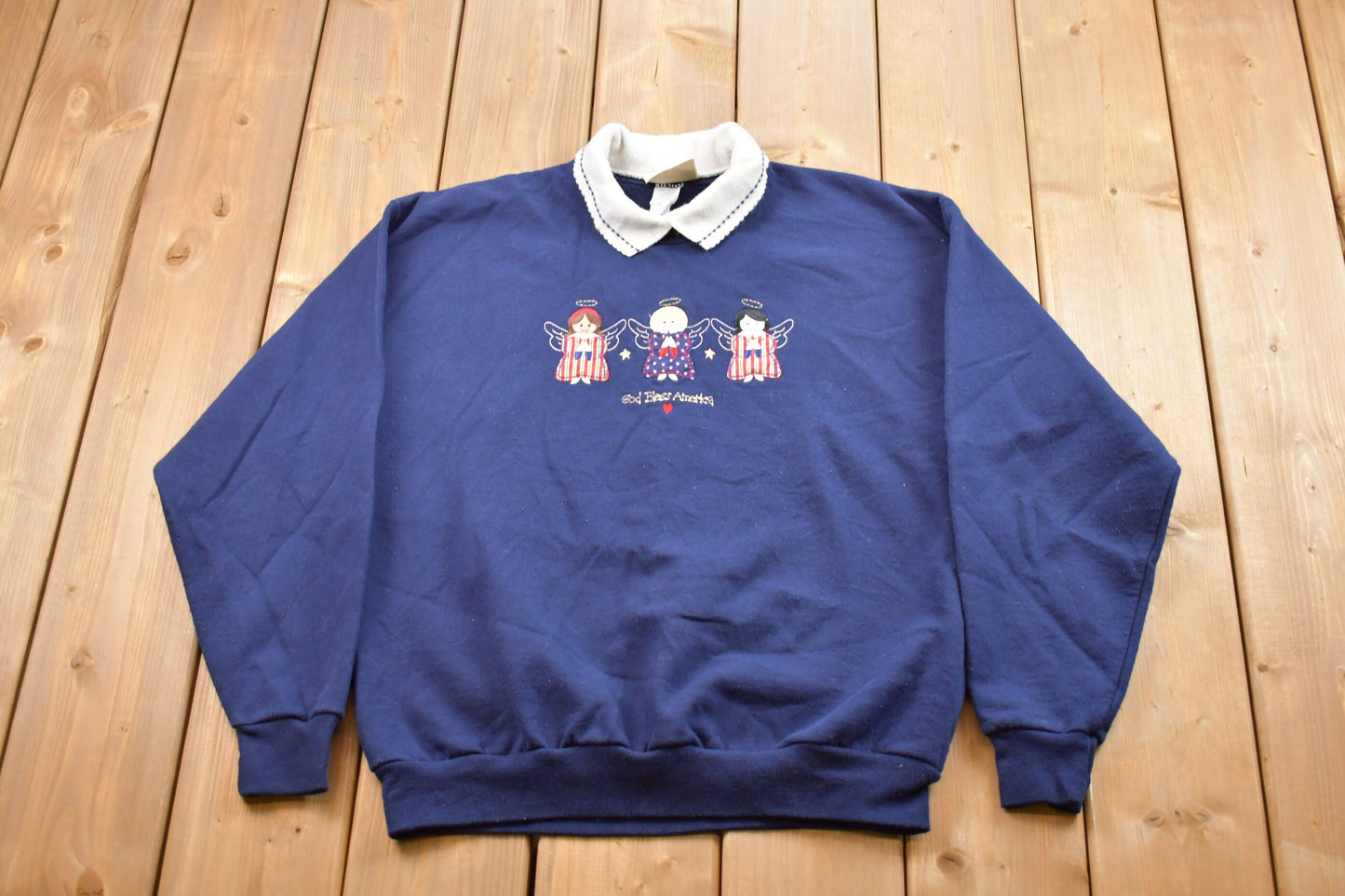 Vintage 1990s God Bless America Crewneck