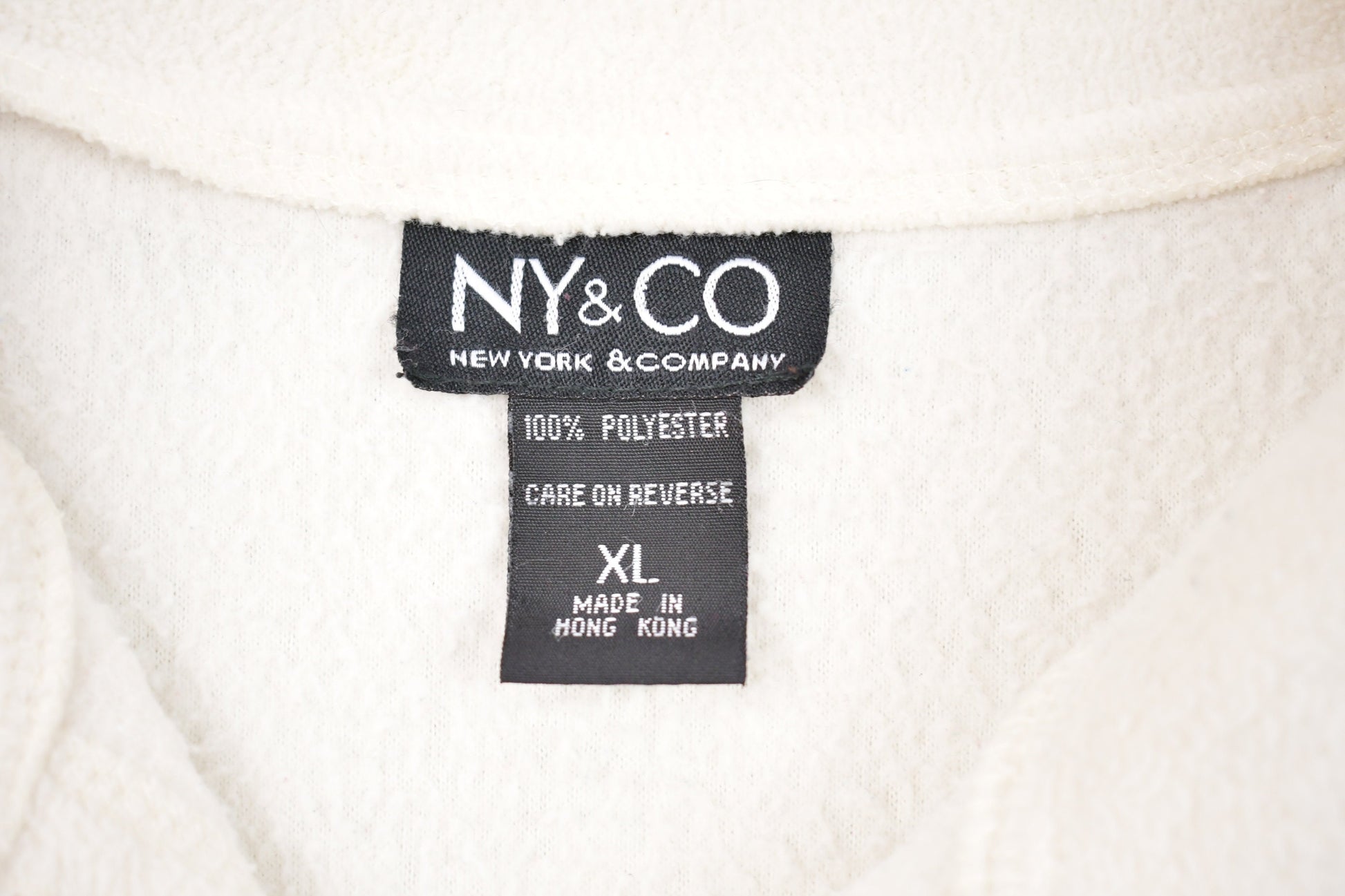 Vintage 1990s NY & Co Fleece button Up Sweater