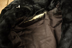 Vintage 1970s Full Length Black Trench Coat