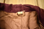 Vintage 1950s Burgundy Corduroy Button Up Blazer Jacket