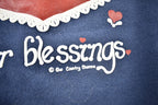 Vintage 1990s "Count Your Blessings" Cute Heart Crewneck