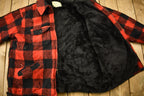 Vintage 1950s Melton Outer-Wear Buffalo Plaid Wool Hunting Jacket
