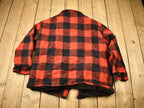 Vintage 1950s Melton Outer-Wear Buffalo Plaid Wool Hunting Jacket
