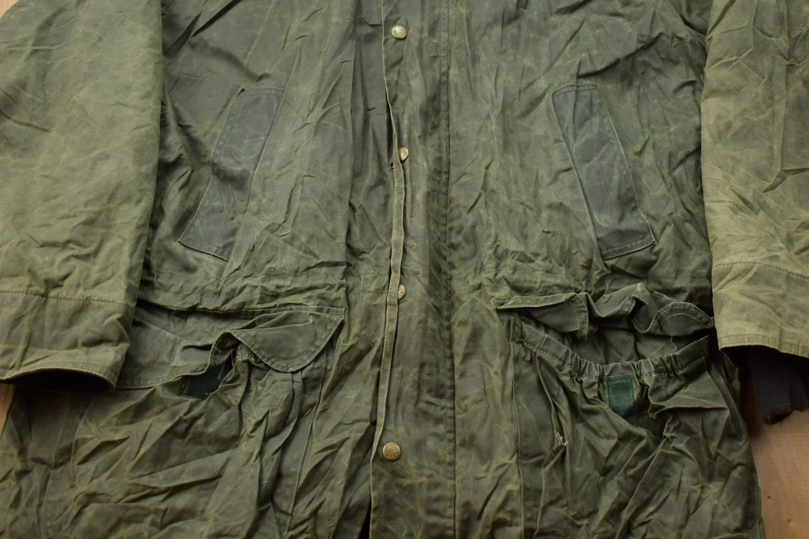 Vintage 1990s 1Woolrich Wax Blanket Lined Jacket