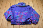 Vintage 1990s Lavon Floral Windbreaker Jacket