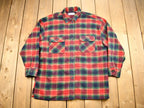 Vintage 1980s Chaus Jeanswear Button Up Plaid Shirt