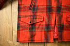 Vintage 1950s Buffalo Plaid Wool Hunting Jacket